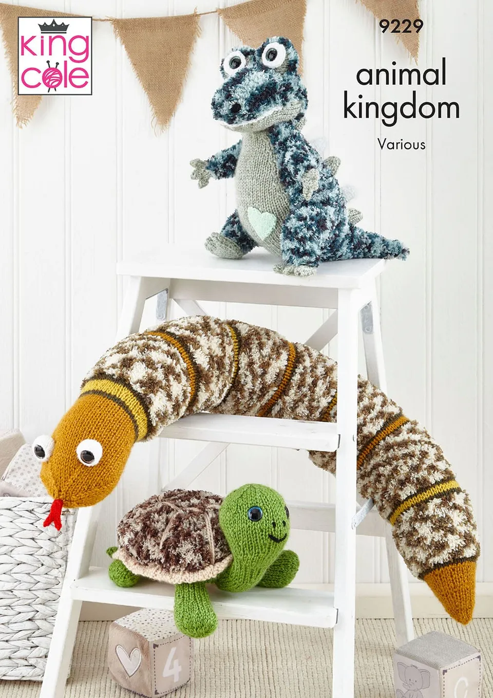 king-cole-p9229-reptilien-strickanleitung-animal-kingdom-spielzeug image 1