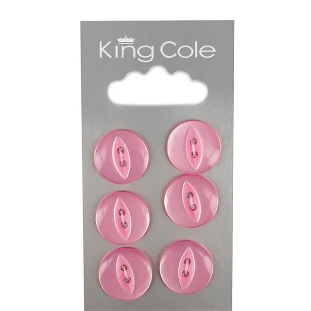 king-cole-haberdashery-fisheye-kn-pfe-rosa-mittel image 1