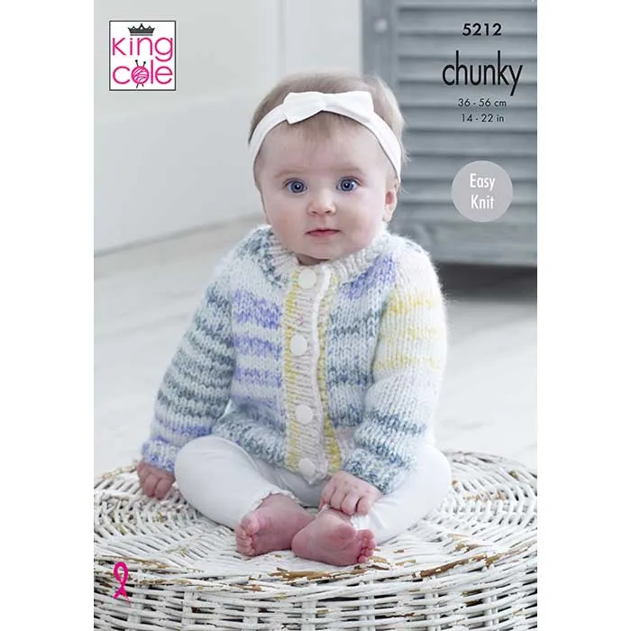 king-cole-5212-comfort-cheeky-chunky-strickanleitung-jacke image 1