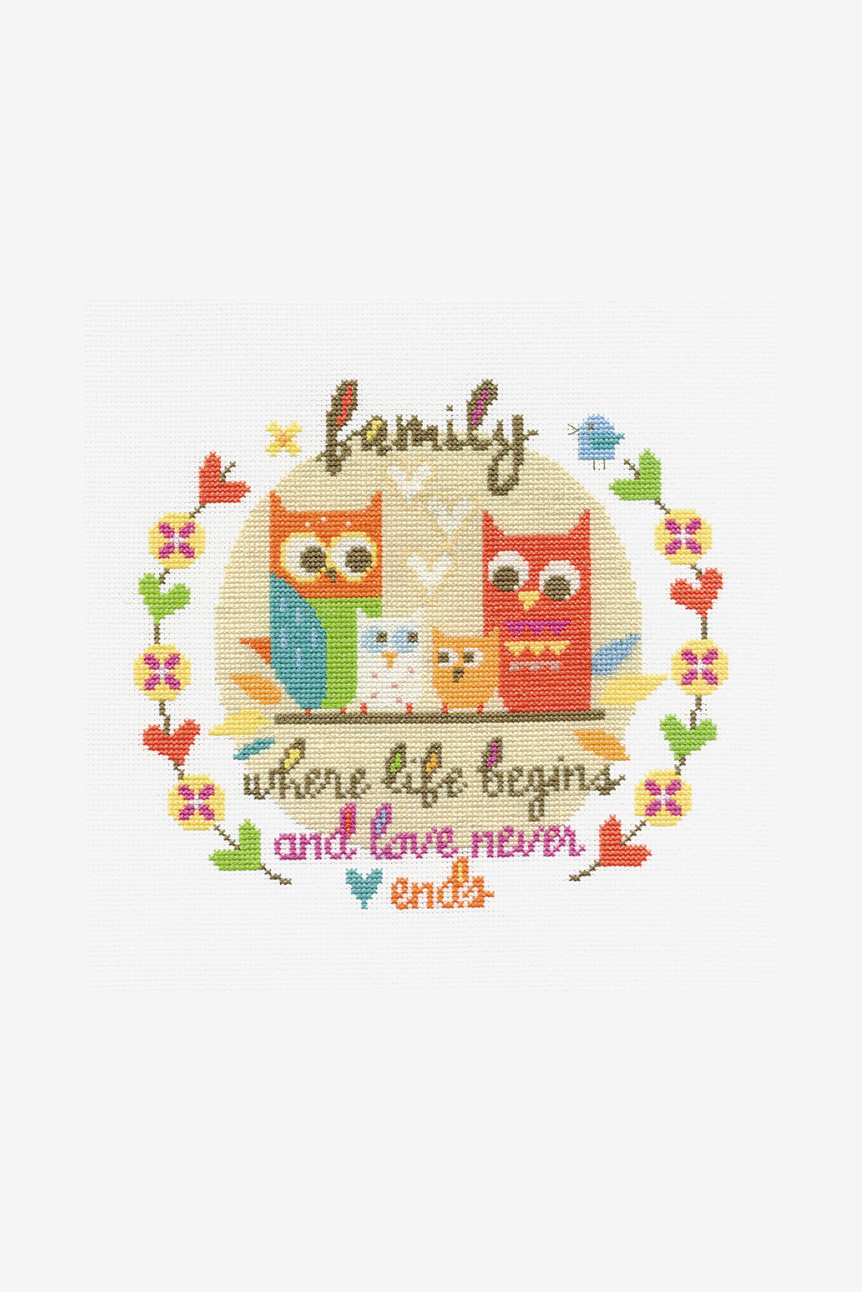 dmc-familie-bk1531-kreuzstichset-aida-14ct-stickbild image 1