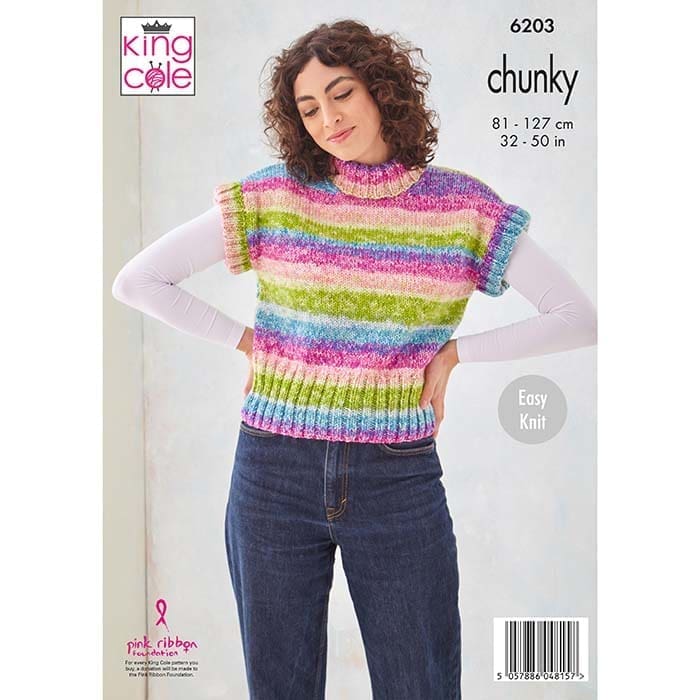 king-cole-patterns-6203-strickanleitung-pullunder-pullover-hedgerow image 2