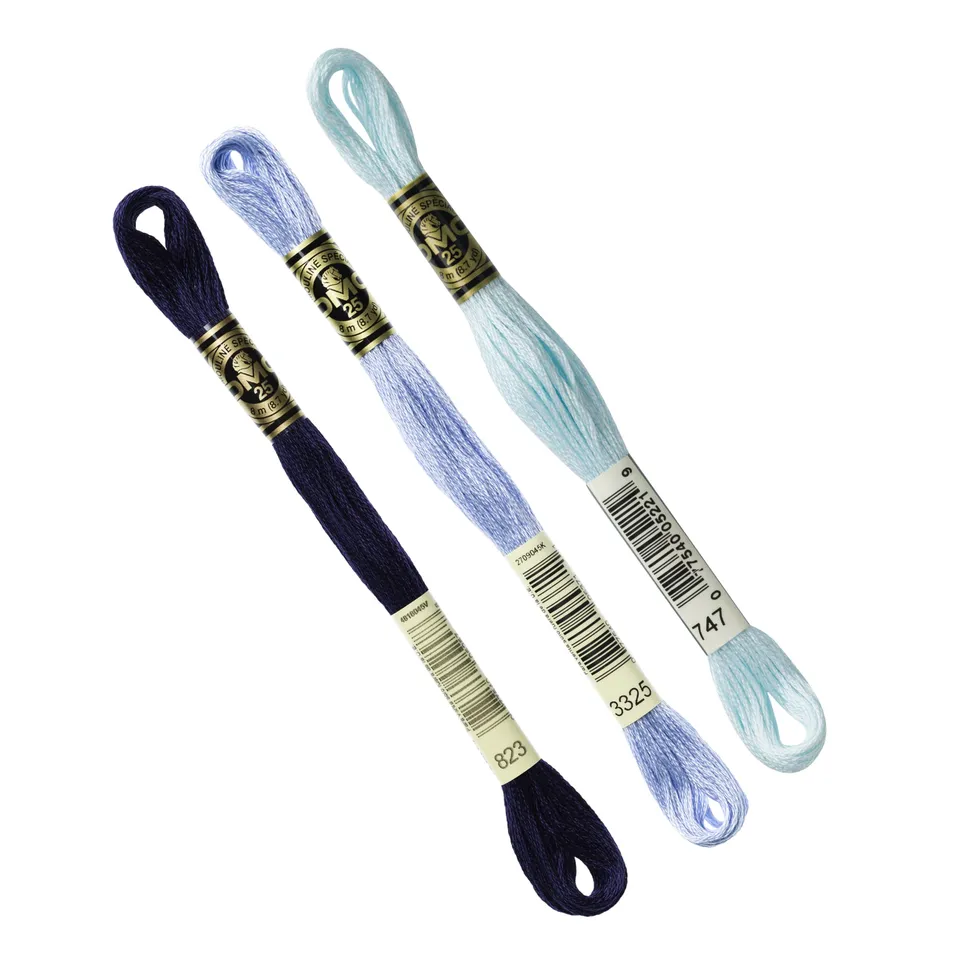 dmc-moulin-sp-cial-stickgarn-blau-3er-pack-baumwolle image 1
