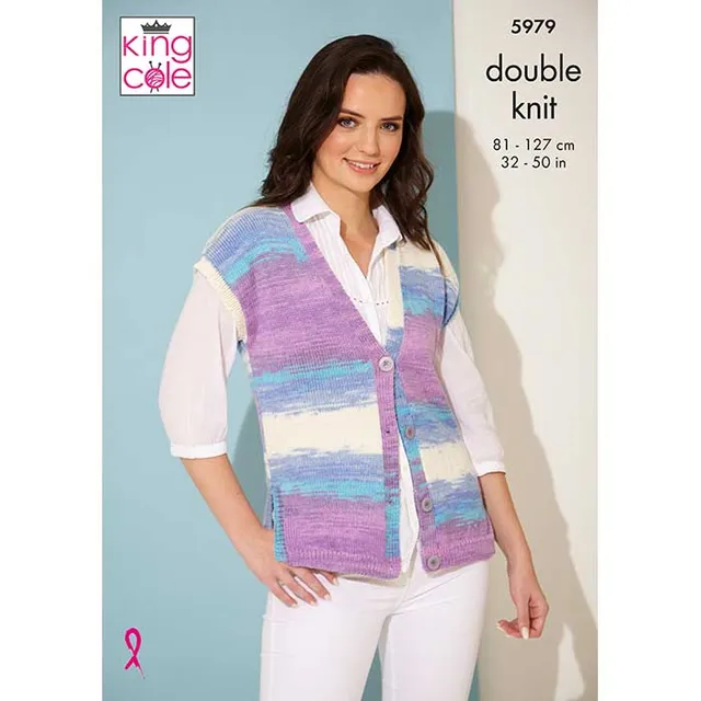 king-cole-patterns-5979-strickanleitung-weste-top-tropical-dk image 1