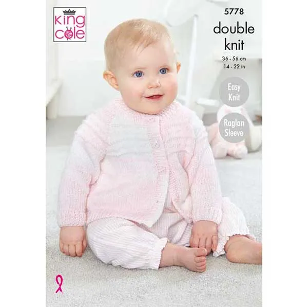 king-cole-5778-strickanleitung-cardigan-pullover-baby-pure-dk image 1