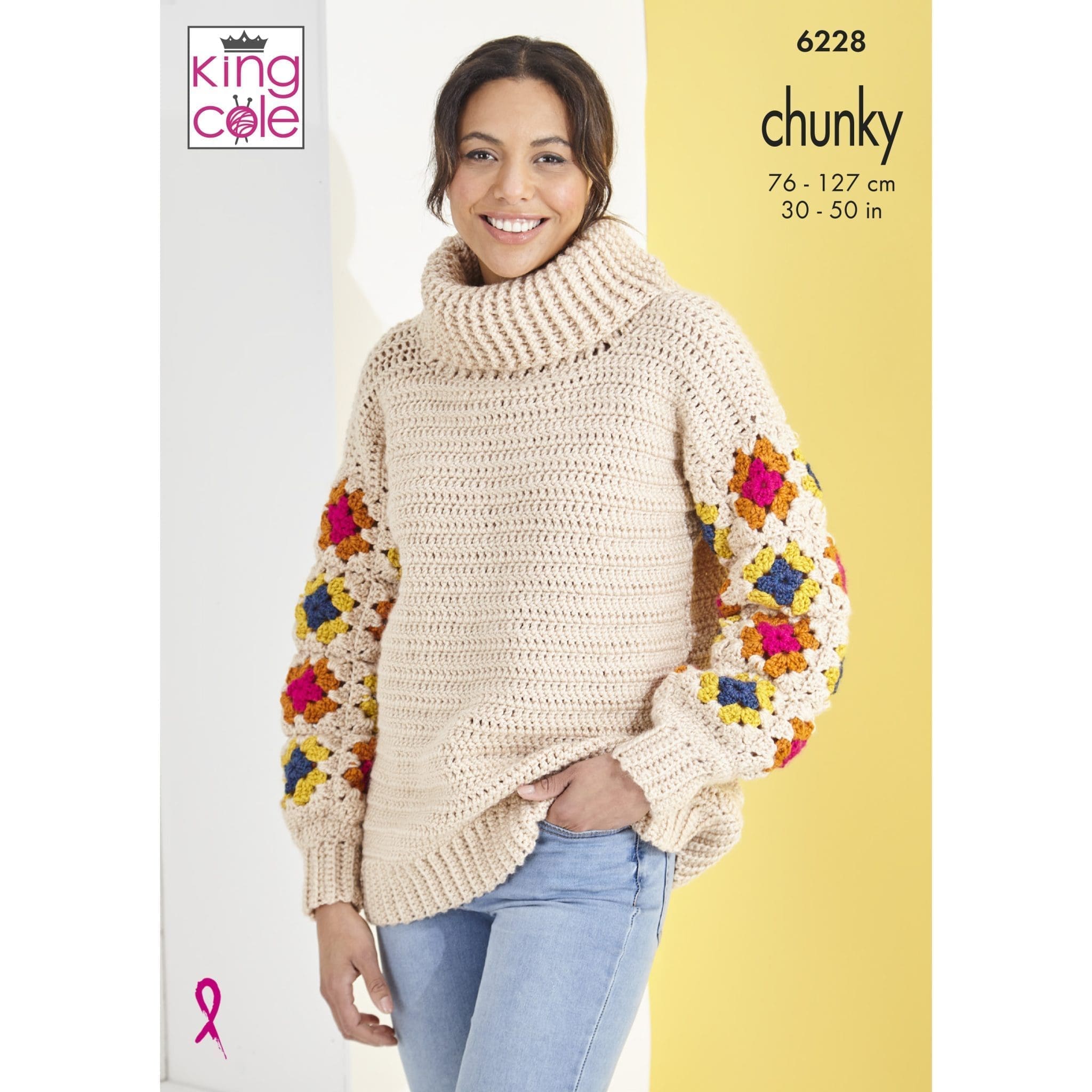 king-cole-patterns-6228-h-kelanleitung-pullover-sassy-rmel image 1