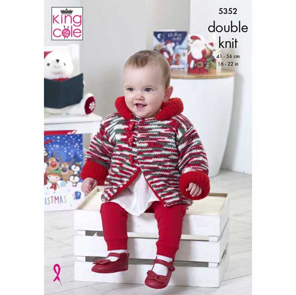 king-cole-5352-strickanleitung-dufflecoat-glitz-dk-wendbar image 1