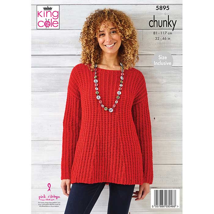 king-cole-5895-pullover-schal-strickanleitung-wildwood-chunky image 2