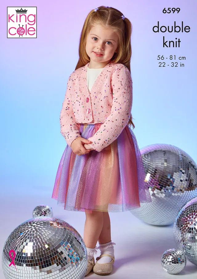 king-cole-patterns-cardigan-6599-strickanleitung-dazzle-dk image 1