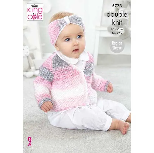 king-cole-5773-strickanleitung-cardigan-baby-pure-dk image 1
