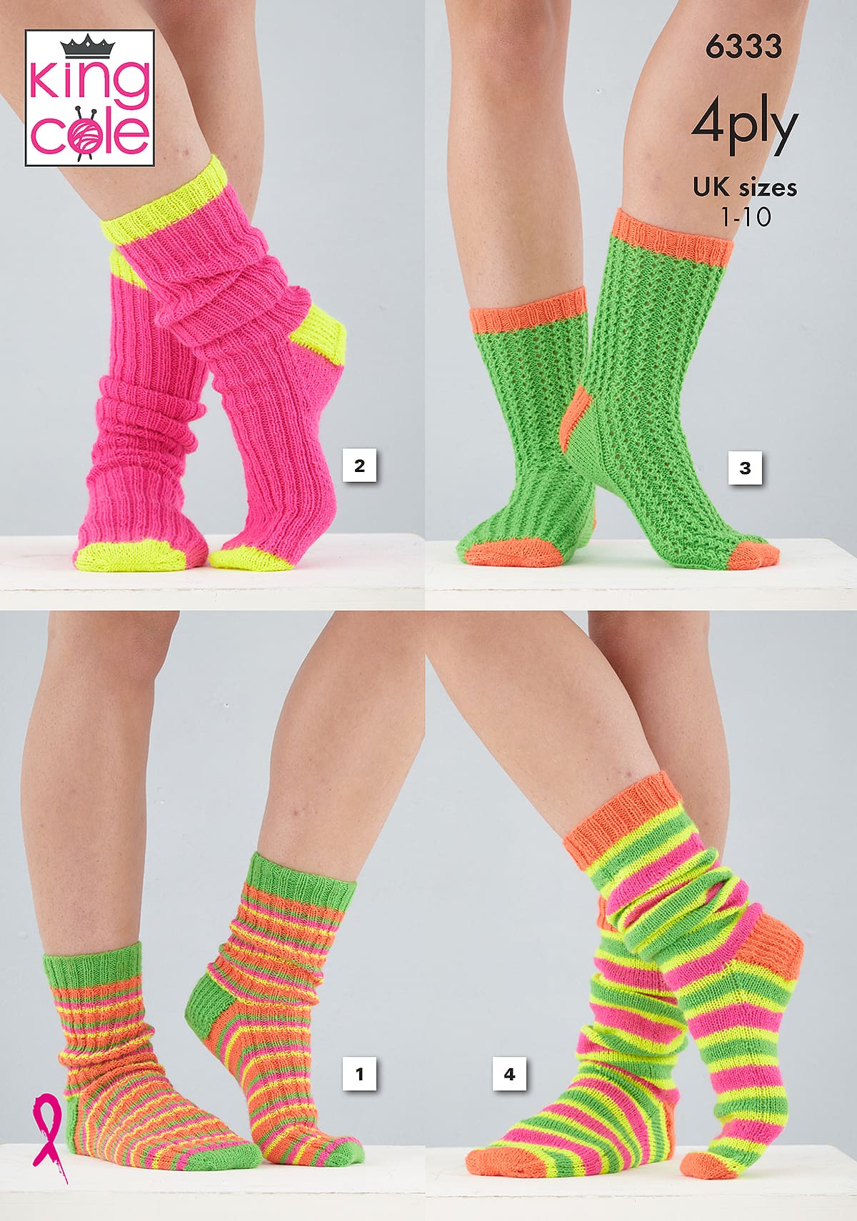 king-cole-patterns-6333-socken-strickanleitung-tiptoe-4ply-wolle image 1