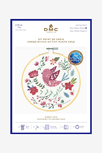 dmc-folk-bird-kreuzstichset-vogelmotiv-komplettset image 4