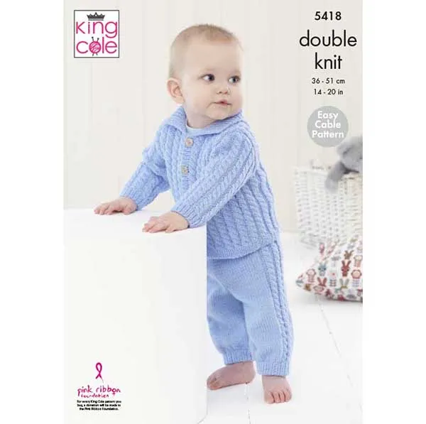 king-cole-5418-strickanleitung-babyjacke-hose-comfort-dk image 1