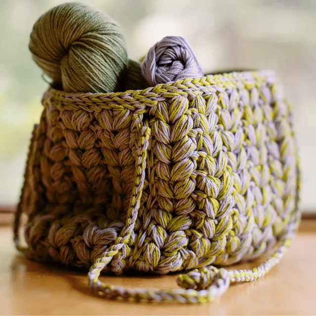 hobbii-vitreous-tasche-h-kelset-puffmaschen-mit-garn-15x18 image 1