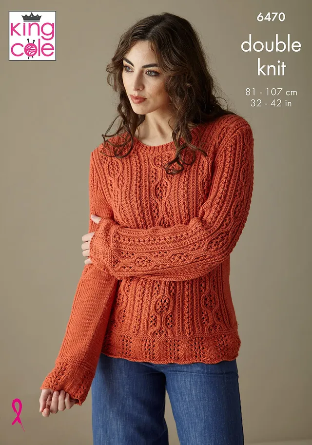 king-cole-6470-strickanleitung-pullover-cardigan-cottonsoft image 1