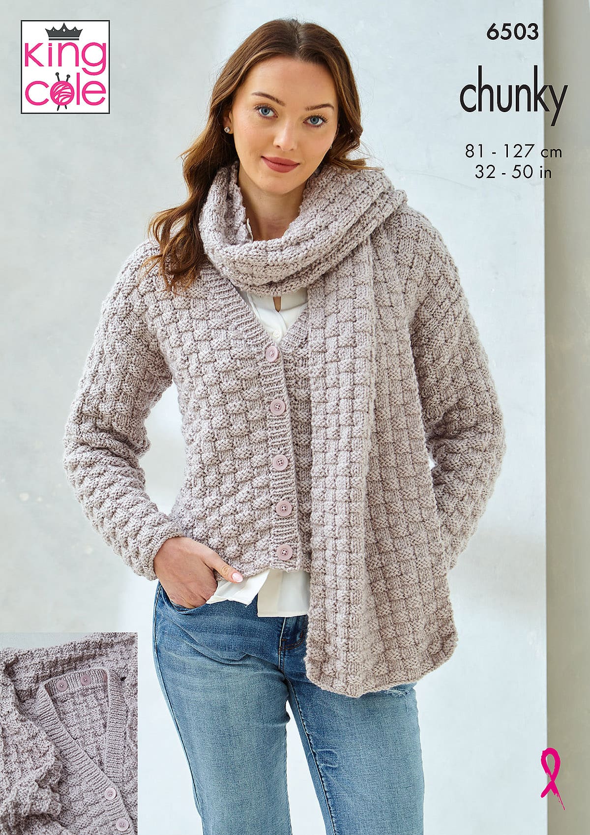king-cole-6503-scardigans-strickanleitung-dalesway-chunky image 1
