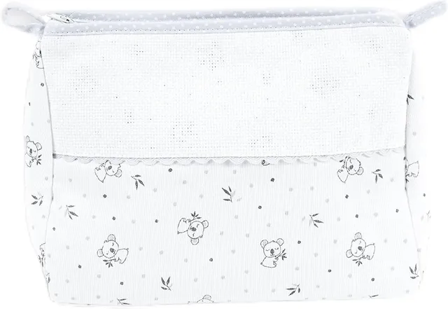 dmc-kulturtasche-zum-besticken-koala-blau-grau-aida-24x18x11cm image 1