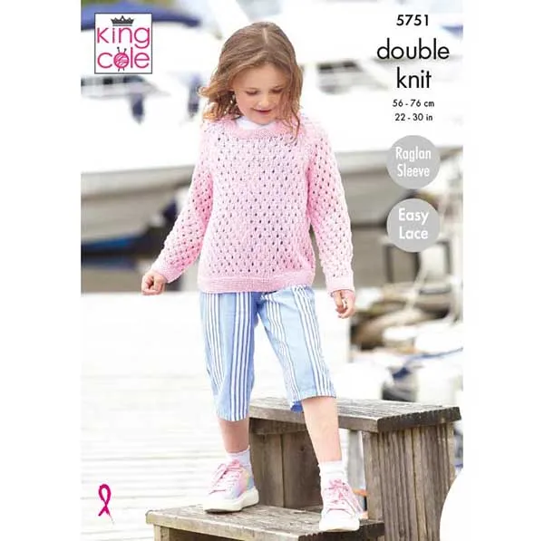 king-cole-patterns-5751-strickanleitung-pullover-baumwolle-dk image 1