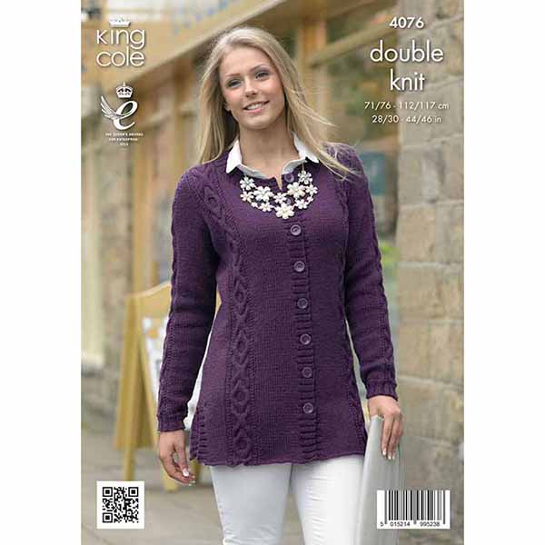king-cole-4076-strickanleitung-pullover-cardigan-merino-dk image 2