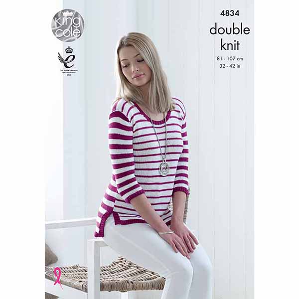 king-cole-4834-strickanleitung-pullover-bamboo-cotton-dk image 1