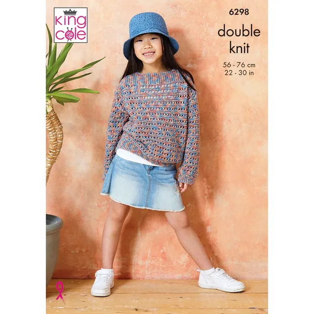 king-cole-6298-kinderpullover-strickanleitung-cottonsoft-dk image 1
