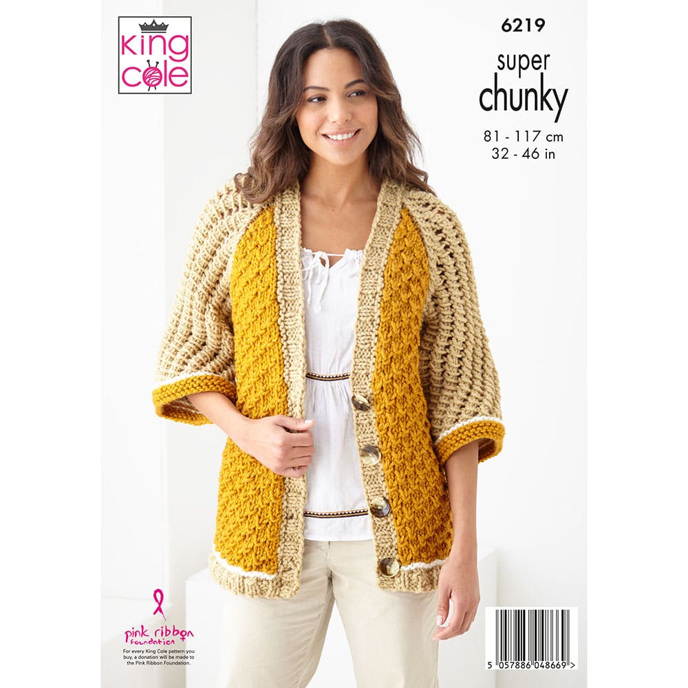 king-cole-6219-strickanleitung-pullover-cardigan image 2