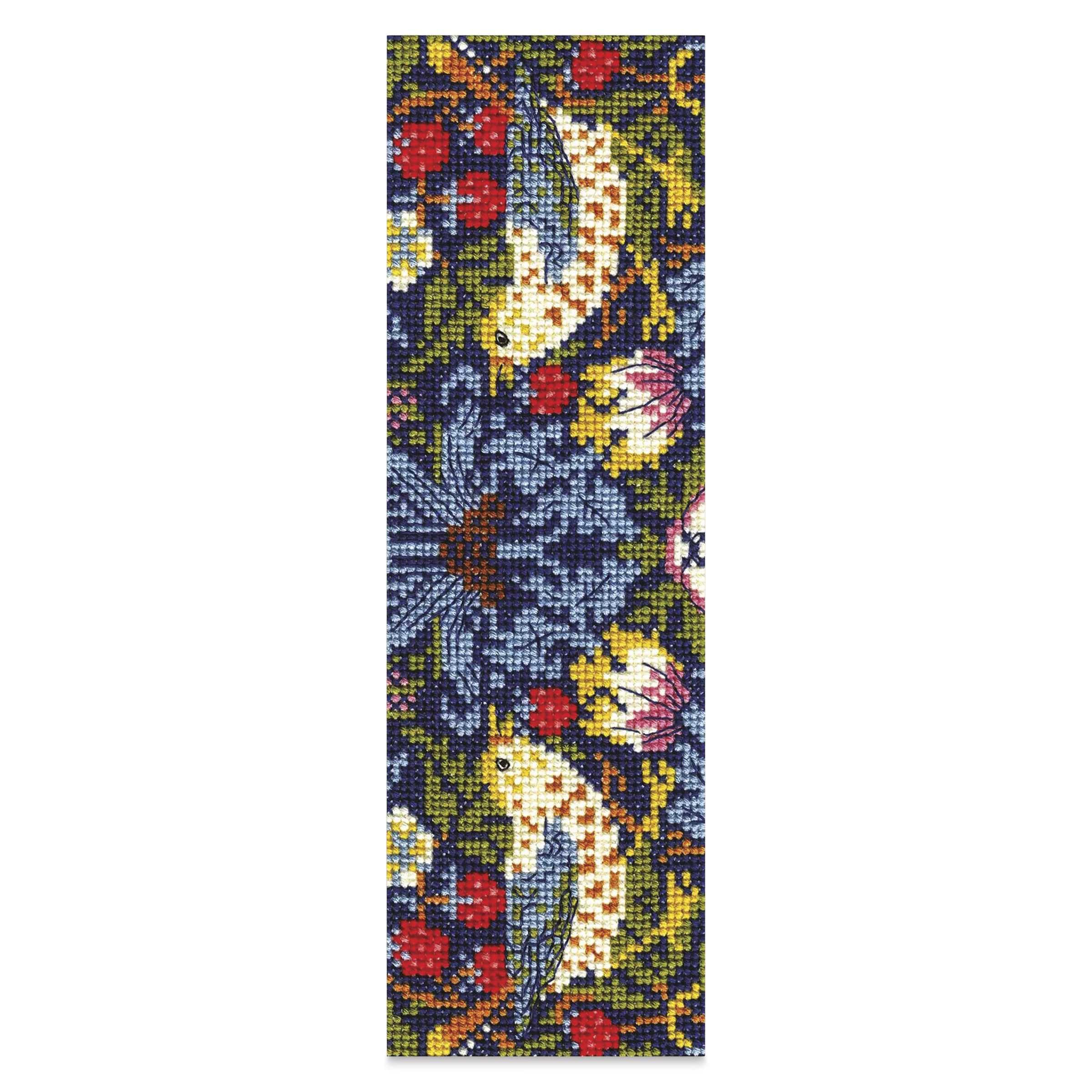 dmc-erdbeerdieb-lesezeichen-kreuzstichset-morris image 1
