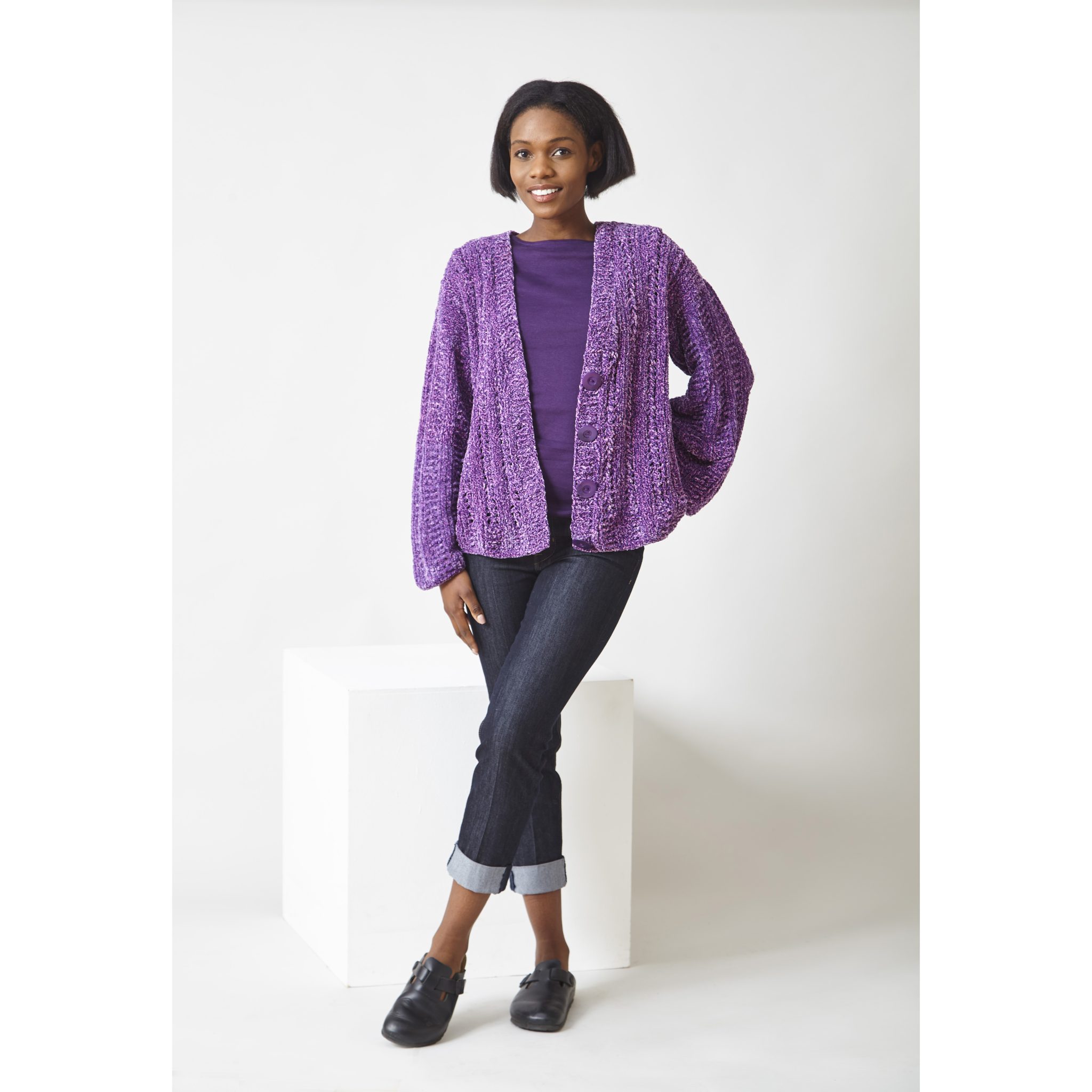 king-cole-patterns-6314-strickanleitung-pullover-cardigan-yummy-tweed image 2