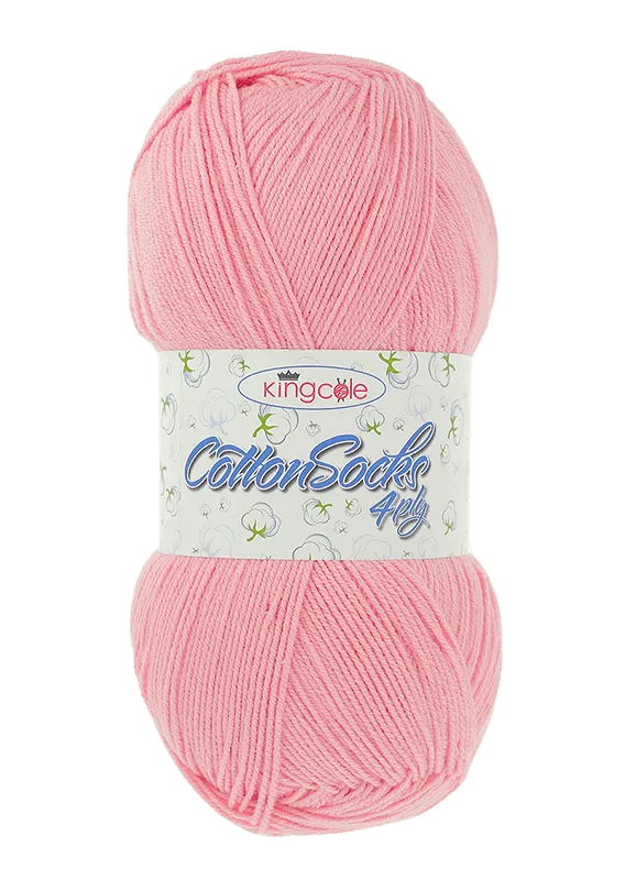 king-cole-cotton-socks-4ply-sockenwolle-baumwolle-waschbar image 1