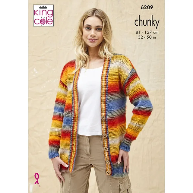 king-cole-6209-jacken-strickanleitung-riot-chunky-damen image 1