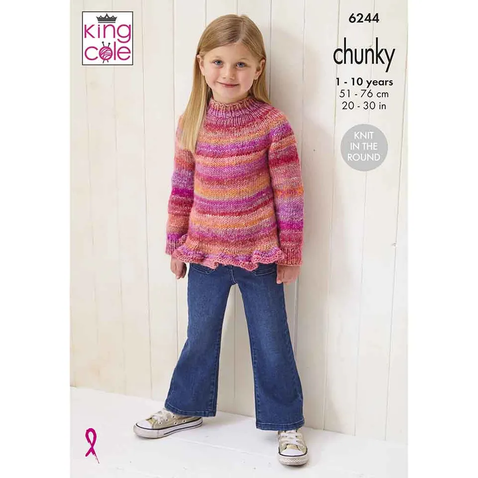 king-cole-6244-strickanleitung-pullover-sweater image 1