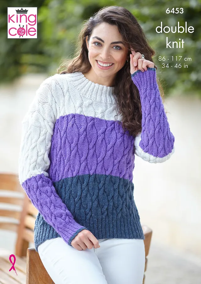 king-cole-6453-eternity-dk-pullover-strickanleitung-top image 1