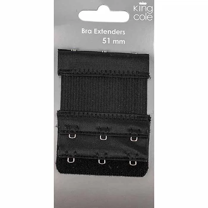 king-cole-haberdashery-bh-verl-ngerung-schwarz-51mm-elastisch image 1