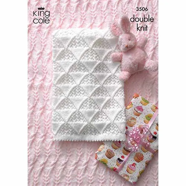 king-cole-3506-strickanleitung-babydecke-comfort-dk image 1