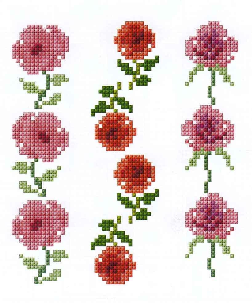 dmc-minibuch-spezial-rosen-kreuzstich-stickbuch-blumen image 2