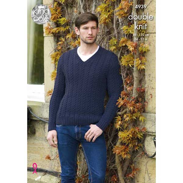 king-cole-4939-strickanleitung-slipover-pullover-merino-dk image 1