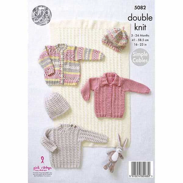 king-cole-patterns-5082-strickanleitung-decken-pullover-dk image 2
