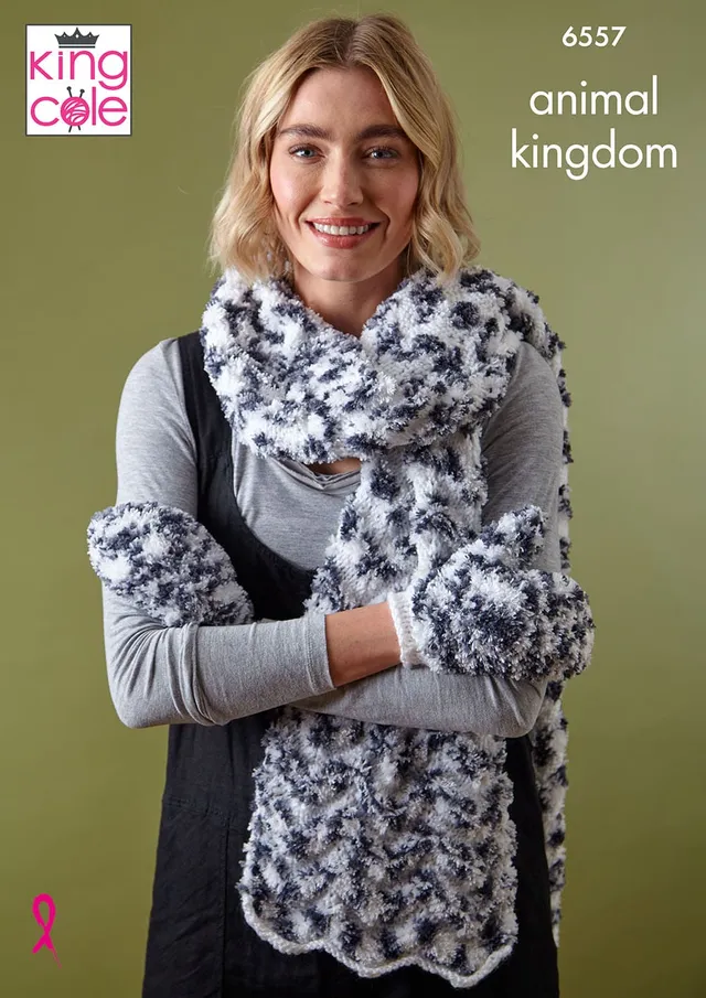 king-cole-p6557-strickanleitung-accessoires-animal-kingdom image 1