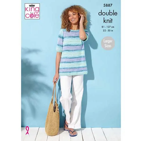 king-cole-5887-a-linie-top-jacke-strickanleitung-tropical-beaches-dk image 1