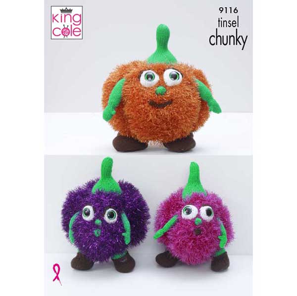 king-cole-9116-pumpkins-strickanleitung-tinsel-chunky image 1