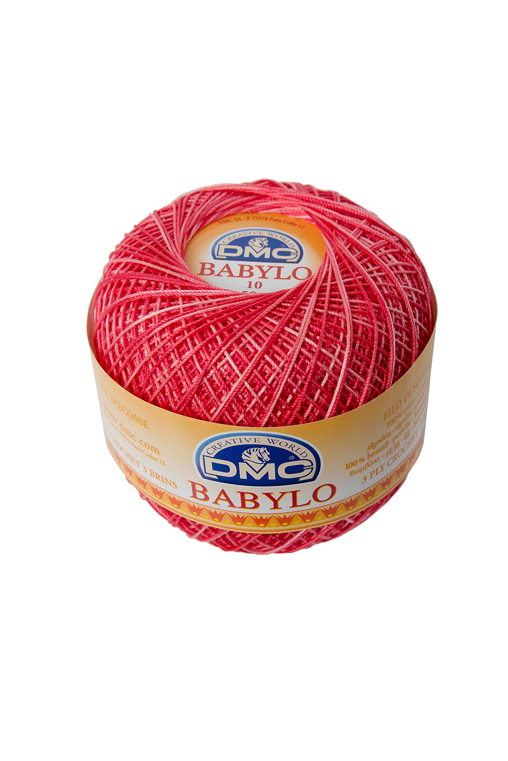 dmc-petra-babylo-nr-10-h-kelgarn-50g-farbe-3865-baumwolle image 4