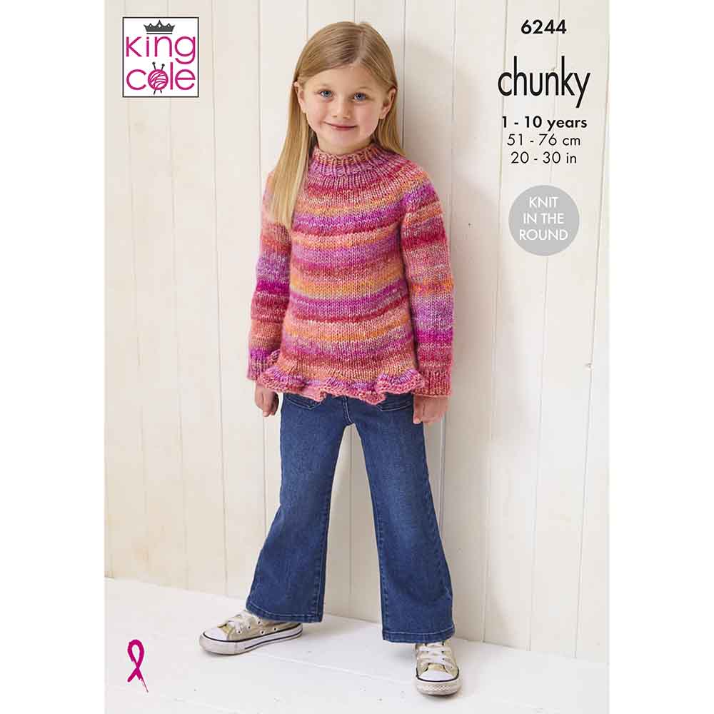 king-cole-6244-strickanleitung-pullover-sweater image 1