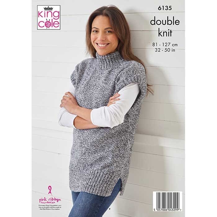 king-cole-6135-strickanleitung-weste-tunika-pricewise-twirly-dk image 2