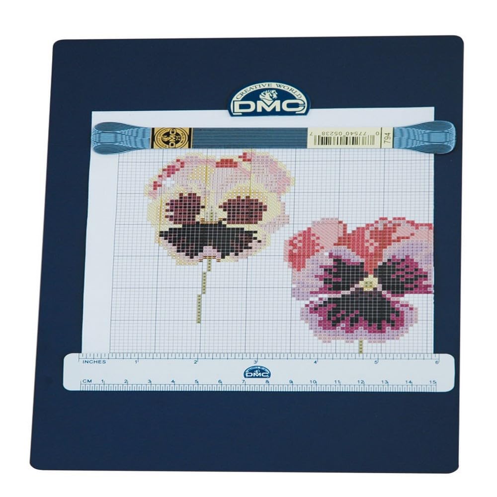 dmc-magnettafel-gro-stickzubeh-r-31-5x39-2-cm-mit-st-nder image 1