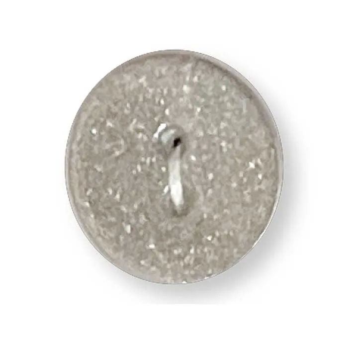 king-cole-knopf-glitzer-silber-rund-40-ligne-flach image 1