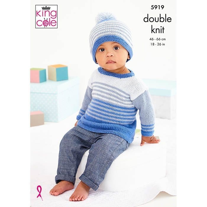 king-cole-5919-kleid-pullover-strickanleitung-cottonsoft-dk image 1
