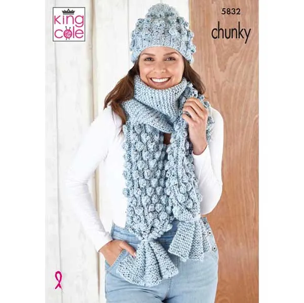 king-cole-5832-strickanleitung-accessoires-chunky-tweed image 1