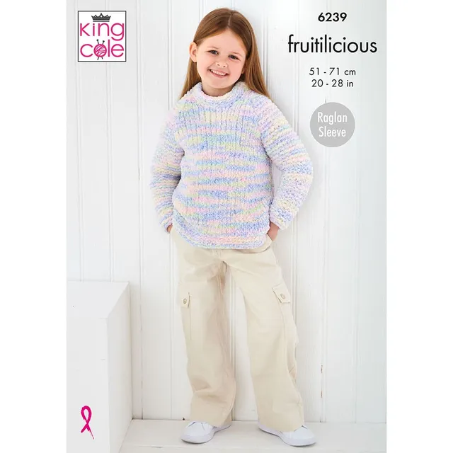 king-cole-6239-strickanleitung-jacke-pullover-fruitilicious image 1