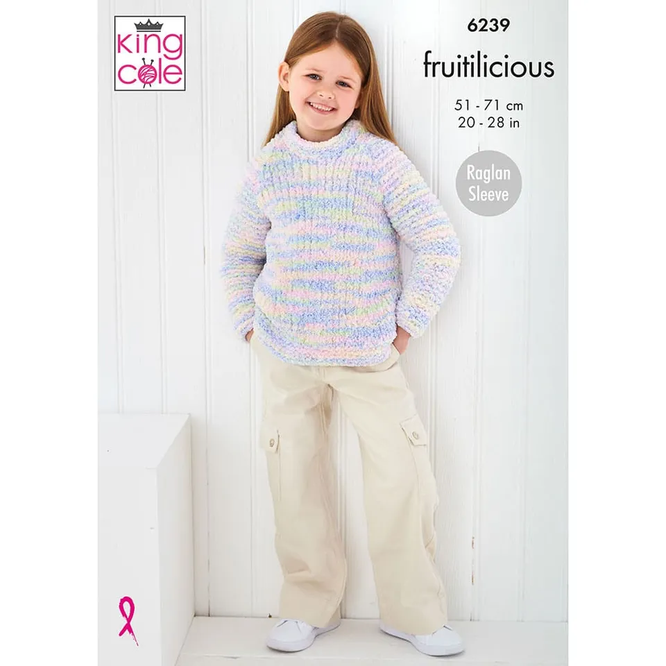 king-cole-6239-strickanleitung-jacke-pullover-fruitilicious image 1