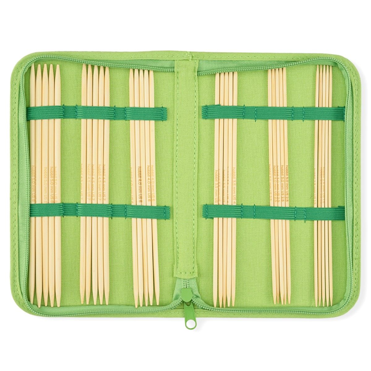hobbii-bamboo-nadelspiel-set-20cm-2-5-5-0mm-moso-bambus-6-st-rken image 1