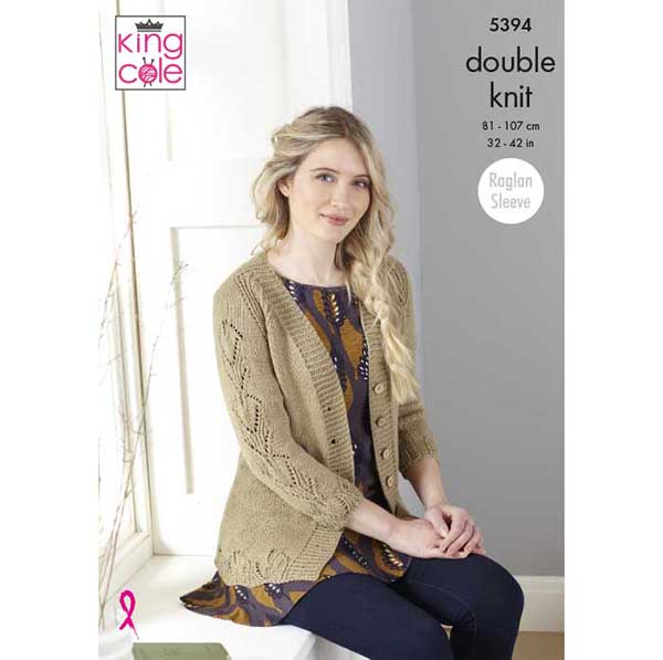 king-cole-5394-strickanleitung-cardigan-pullover-finesse-dk image 1